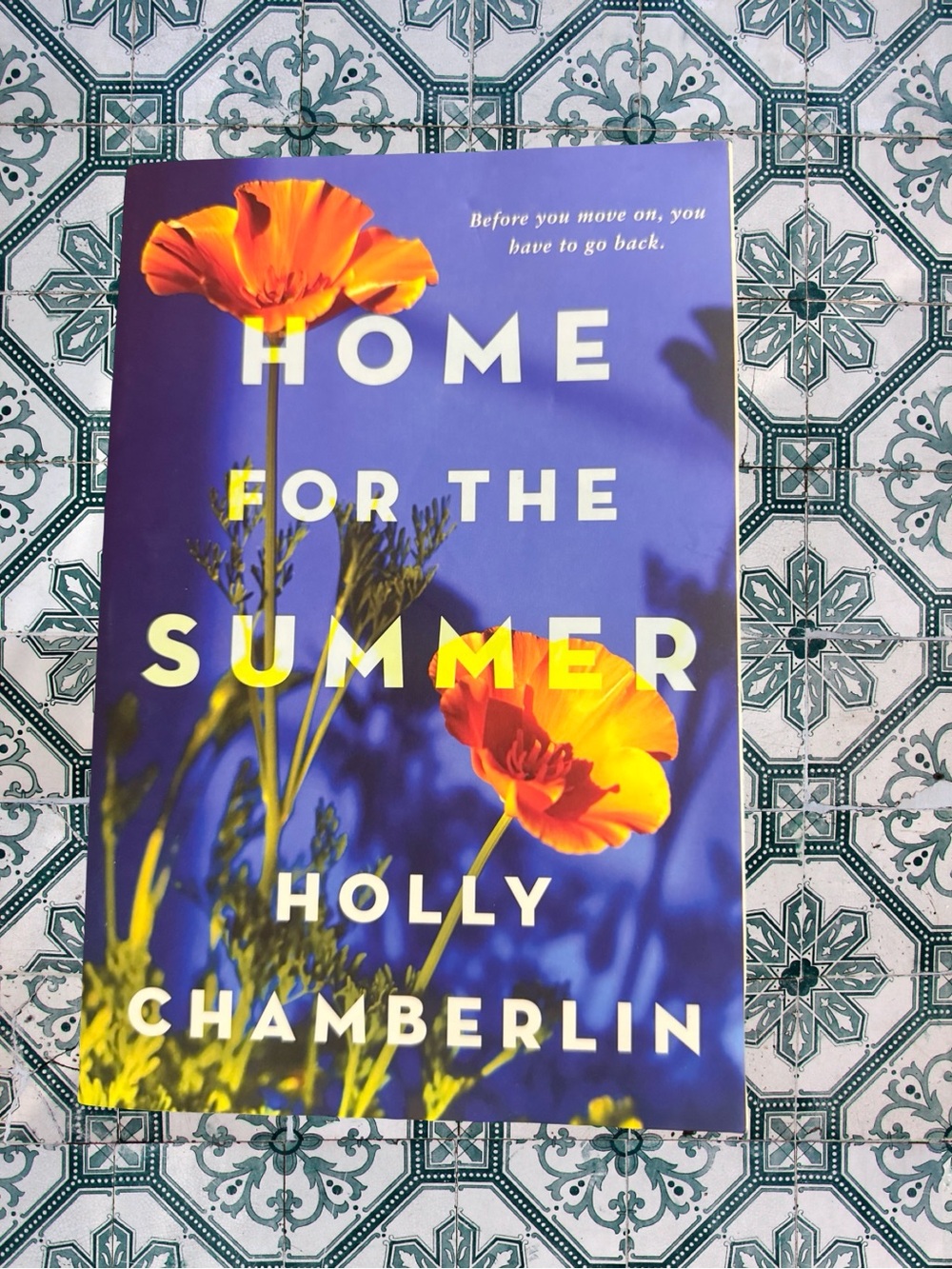 Home for the Summer by Holly Chamberlin — Blue & Orange Cover